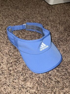 adidas women Blue Athletic Visor with Logo